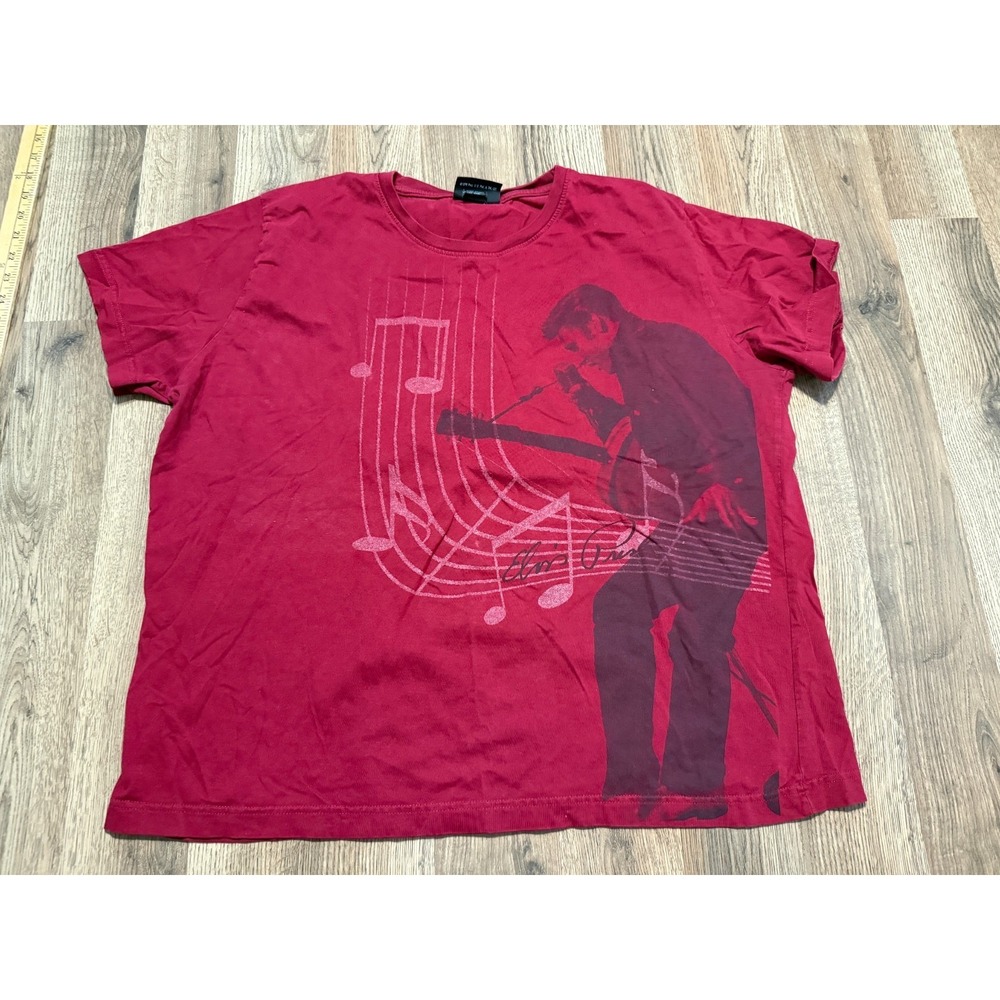 Las Vegas Shirt, Men's Size 2X, Red Grey, Music, Crewneck, Graphic Print